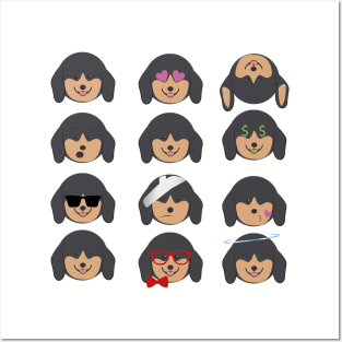 Dachshund - Emoji Posters and Art